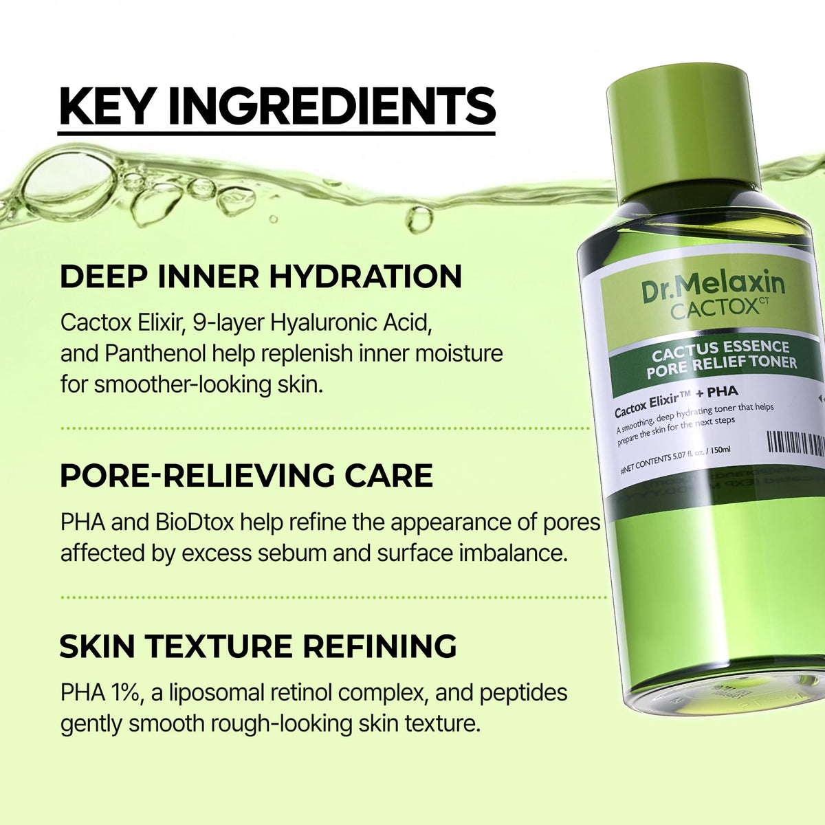 Dr.Melaxin bottle held in hand showing 150ml scale for travel-friendly use