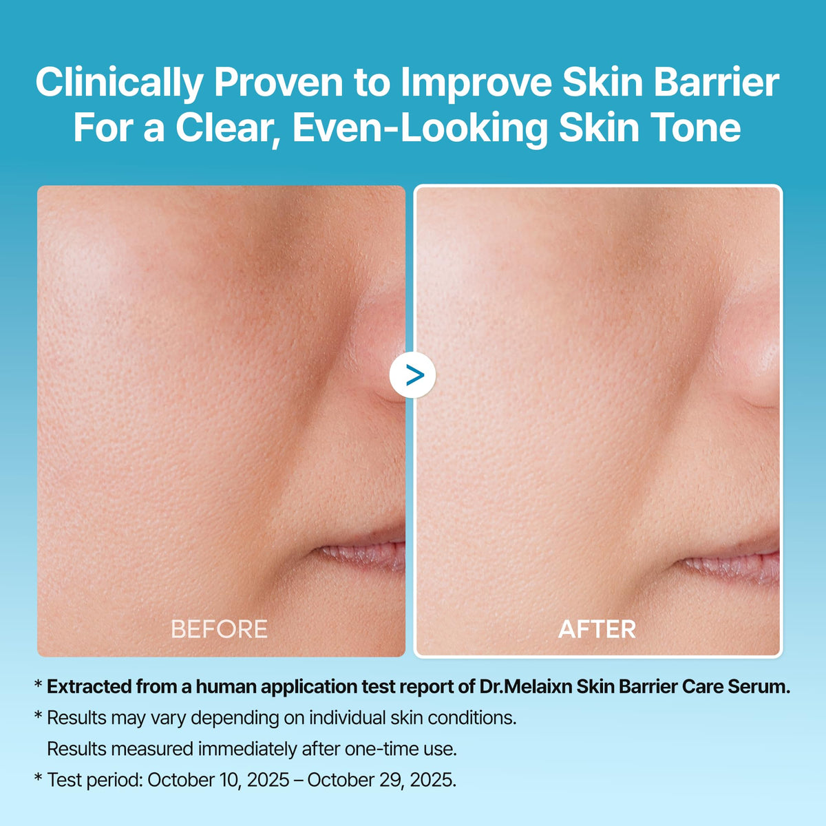 Dr.Melaxin bottle beside moisturizer demonstrating post-serum hydration routine