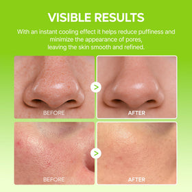 Dr.Melaxin application under-eye showing de-puffing target and cooling benefit