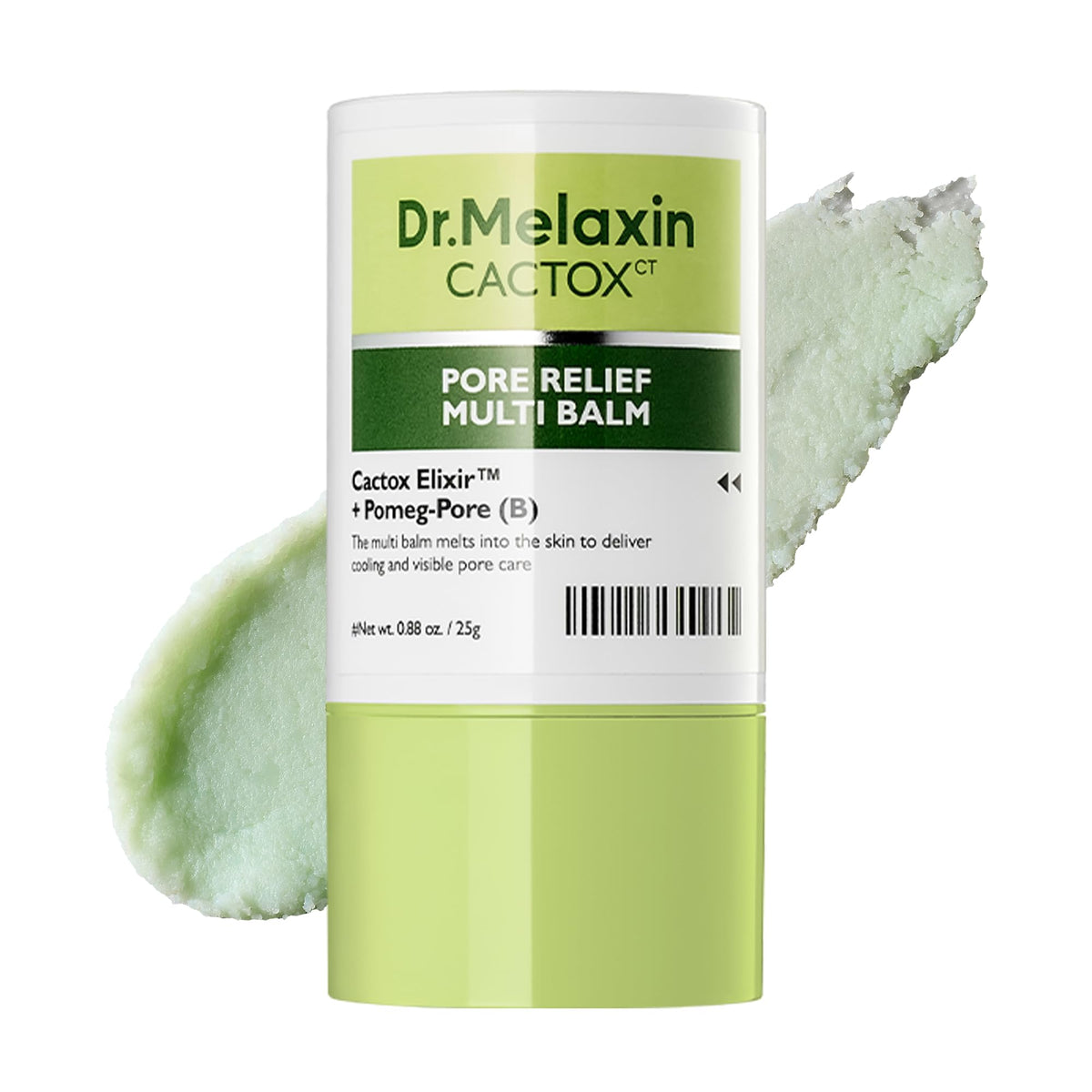 Dr.Melaxin front packaging showing compact 0.88 oz stick for travel convenience
