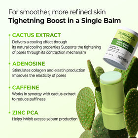 Dr.Melaxin cactus extract ingredient close-up illustrating hydrating, soothing benefit