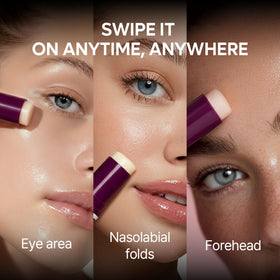 Dr.Melaxin close-up of balm sheen highlighting non-sticky absorption benefit