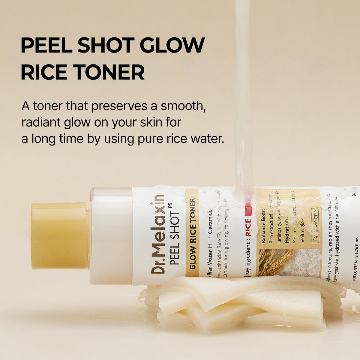 Dr.Melaxin dispenser close-up highlighting easy pump and precise dispensing