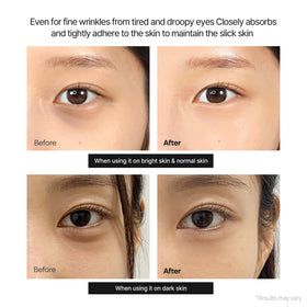 Dr.Melaxin on bathroom counter in routine for firmer brighter eyes