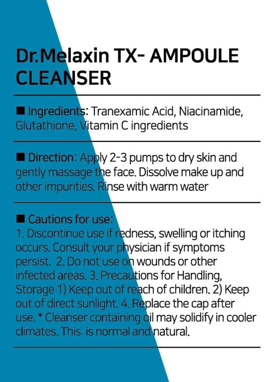 Dr.Melaxin soft foam lather close-up indicating mild, hydrating finish