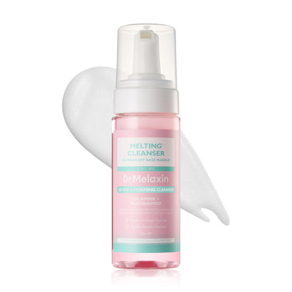 Dr.Melaxin front packaging showing cleanser and product benefit of clear skin