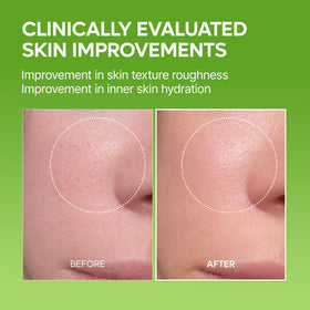 Dr.Melaxin ingredient display with PHA and hyaluronic acids showing gentle pore care