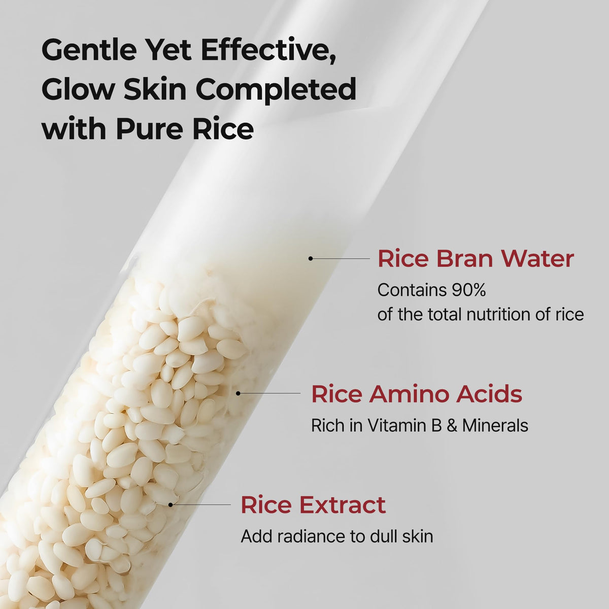 Dr.Melaxin rice extract ingredient image emphasizing natural nourishment