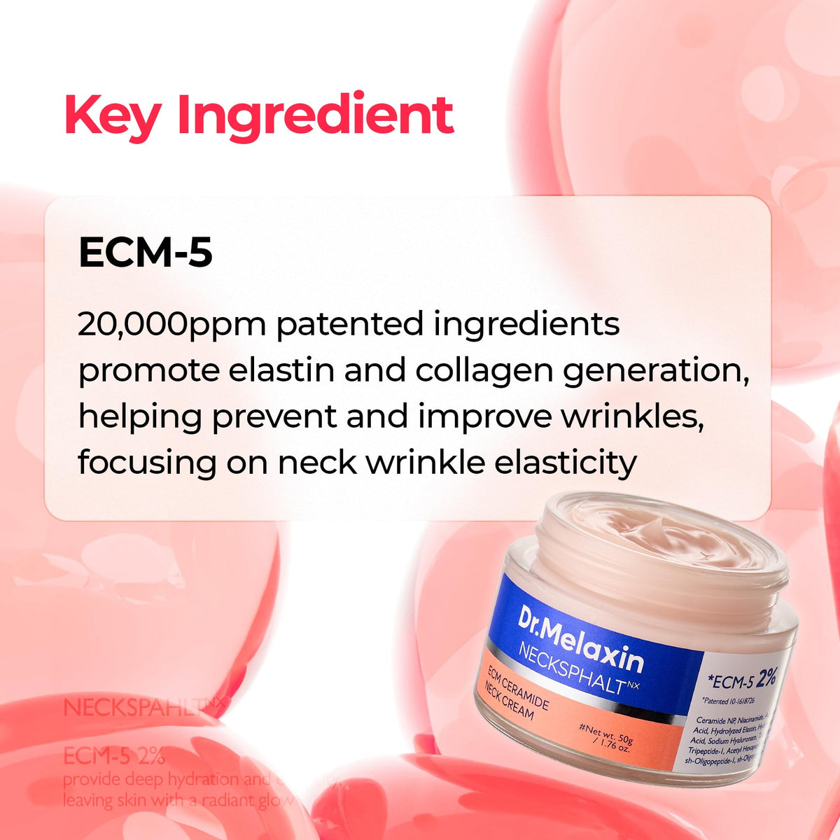 Dr.Melaxin pump dispensing cream demonstrating precise, hygienic application