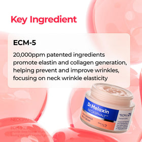 Dr.Melaxin pump dispensing cream demonstrating precise, hygienic application
