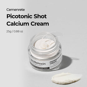 Dr.Melaxin jar open close-up showing silky texture and easy absorption