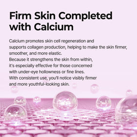Dr.Melaxin patch applied under eye illustrating de-puffing effect