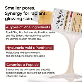 Dr.Melaxin serum applied on hand illustrating lightweight spreadability and fast absorption benefit