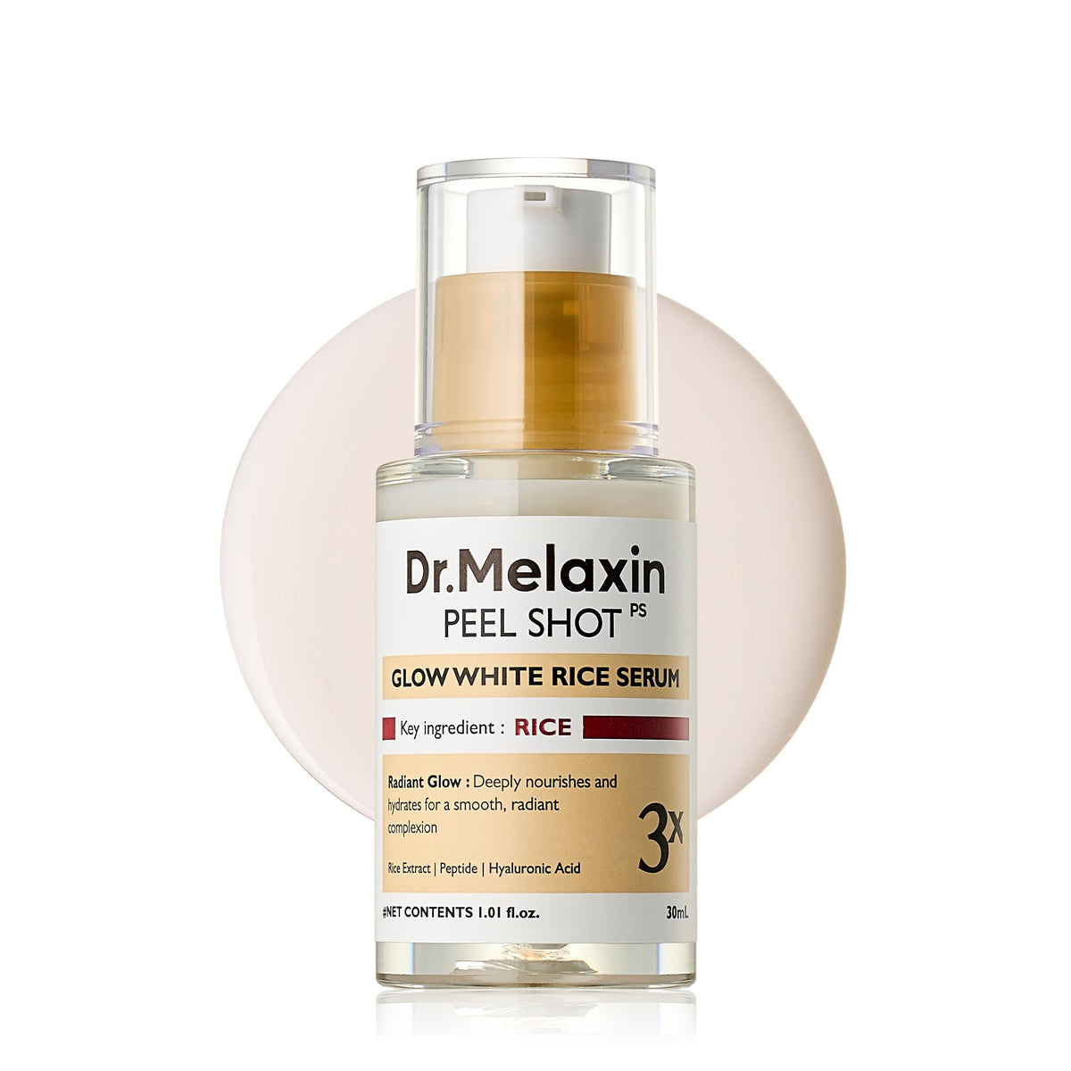 Dr.Melaxin front bottle view showing compact 30ml packaging and branding benefit