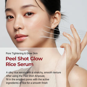 Dr.Melaxin rice extract dropper shot highlighting natural brightening and nourishment benefit