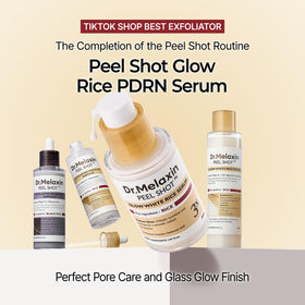 Dr.Melaxin close-up of serum texture on pump demonstrating smooth quick-absorb benefit