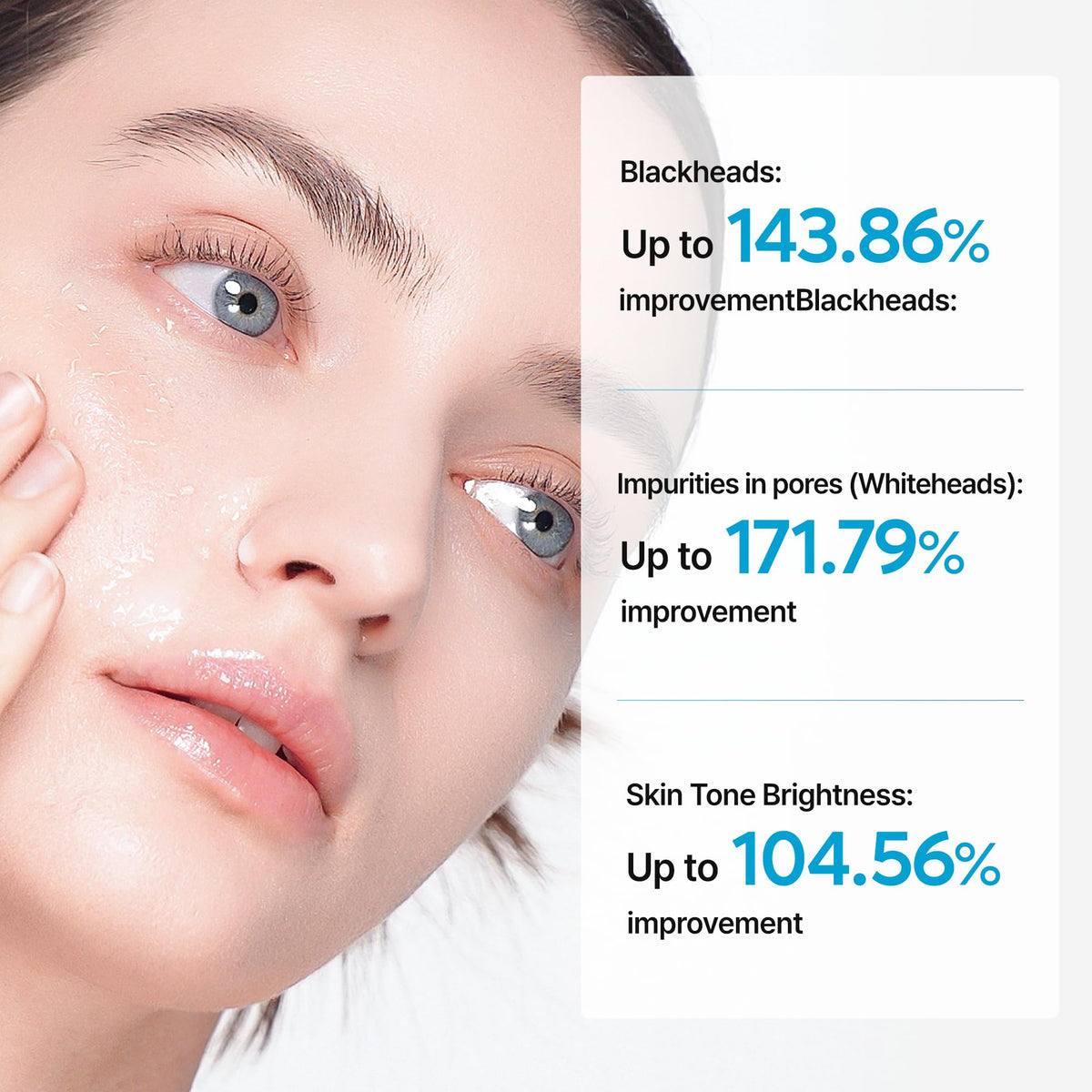 Dr.Melaxin serum on hand to show 80ml scale and easy-drop application