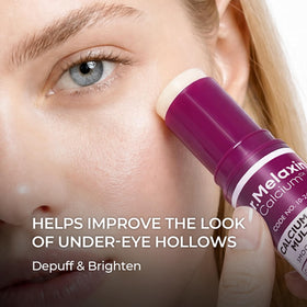 Dr.Melaxin stick open texture demonstrating smooth melt and easy glide