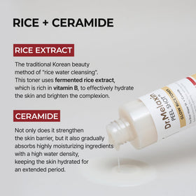 Dr.Melaxin texture pour showing lightweight toner consistency and absorption