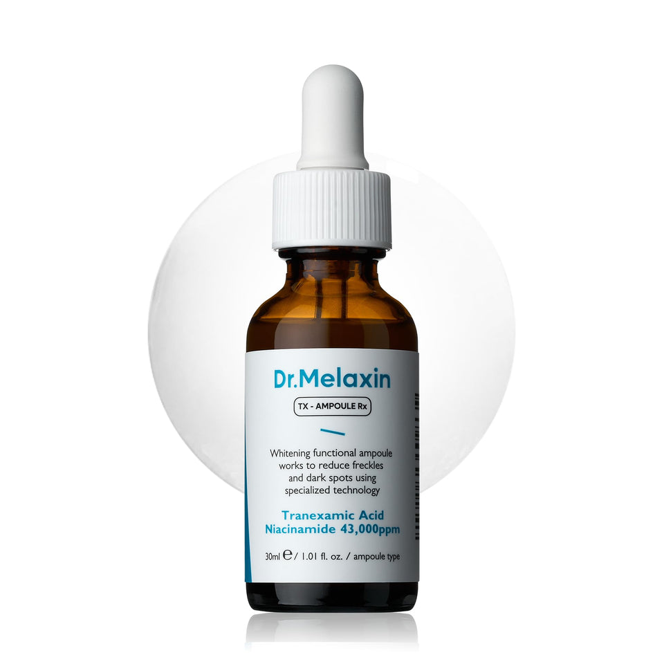 Dr.Melaxin ampoule front packaging showing clean design and brand trust