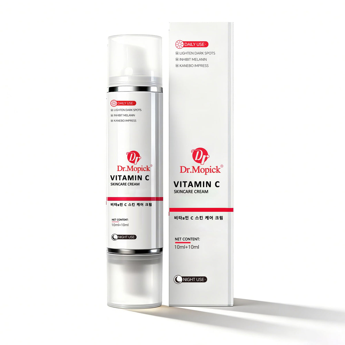 DR.MOPICK front packaging showing product and benefits for brightening