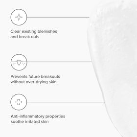 DRMTLGY closeup of gel texture highlighting gentle exfoliating action