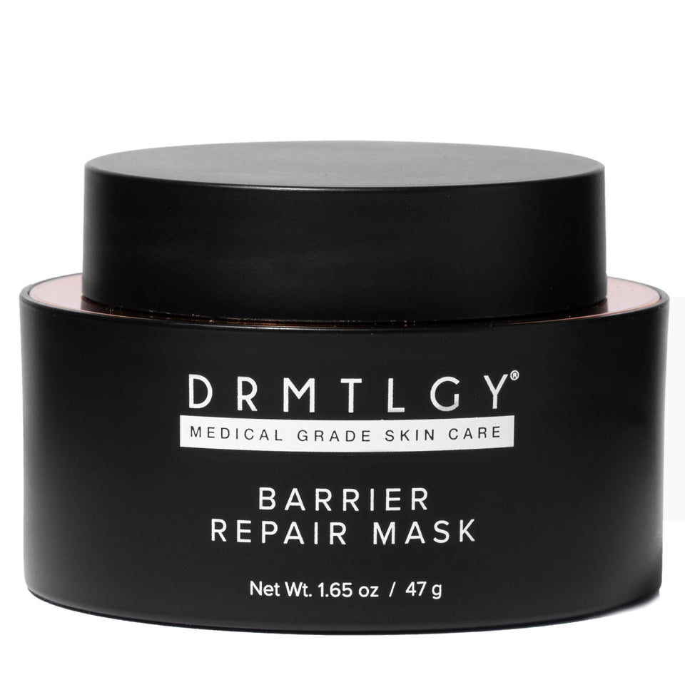 DRMTLGY jar front view showing sleek packaging and product name for trust