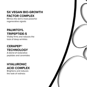 DRMTLGY conceptual before-and-after illustration showing improved skin texture