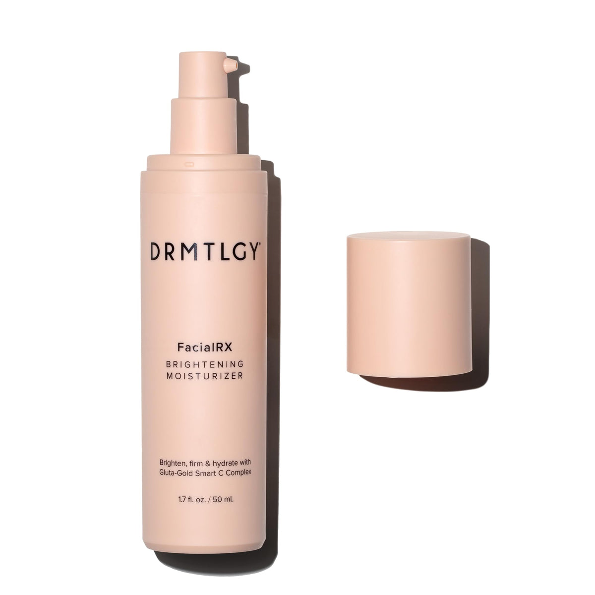 DRMTLGY front packaging showing brightening moisturizer benefits