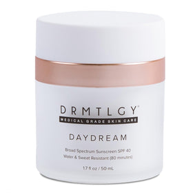 DRMTLGY Day Dream front packaging showing SPF 40 and moisturizer benefits