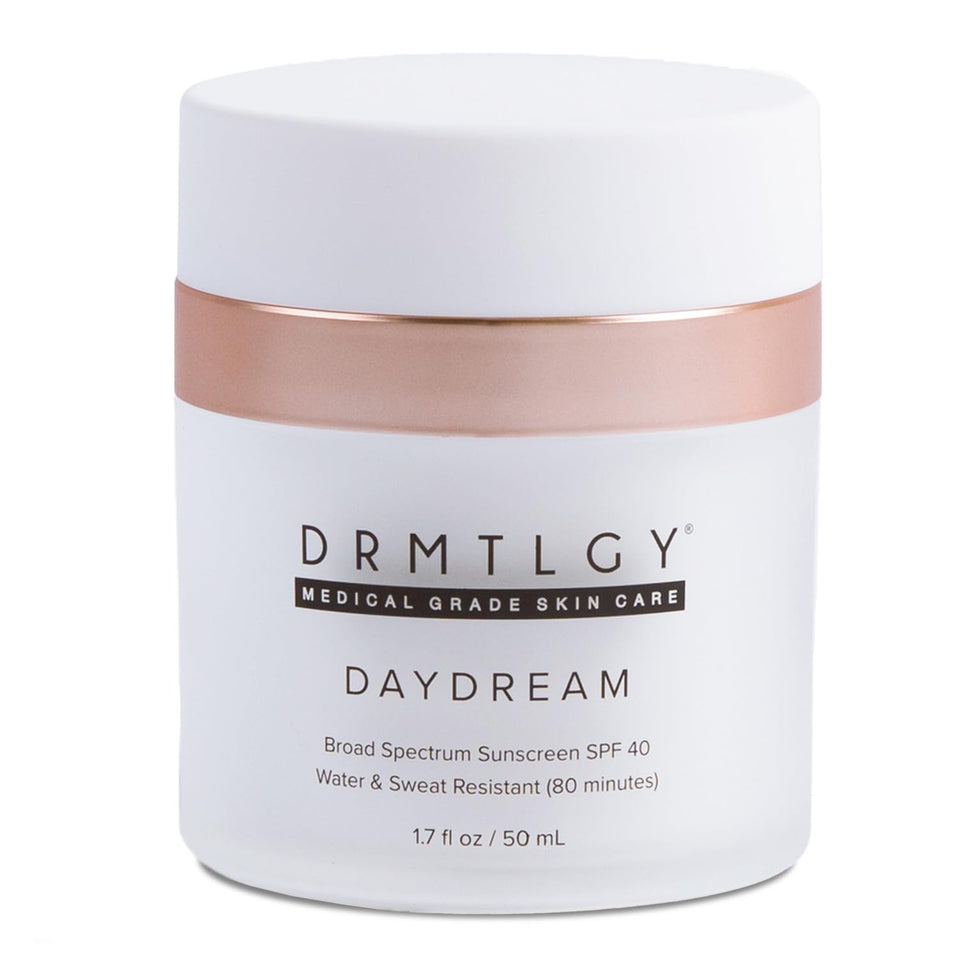 DRMTLGY Day Dream front packaging showing SPF 40 and moisturizer benefits