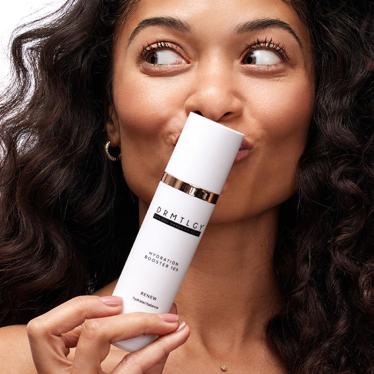 DRMTLGY serum texture on surface showing lightweight hydration