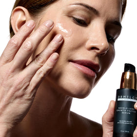 DRMTLGY label detail highlighting multi-peptide and hyaluronic ingredients