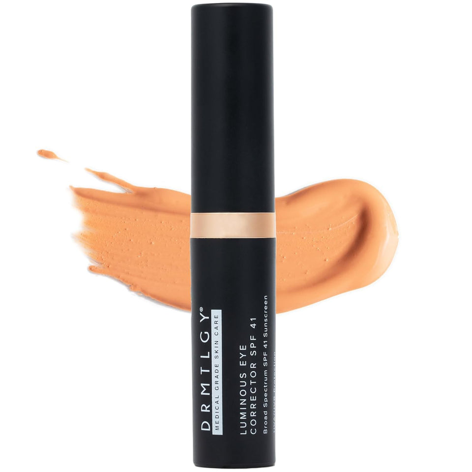 DRMTLGY front tube of Luminous Eye Corrector showing label and shade