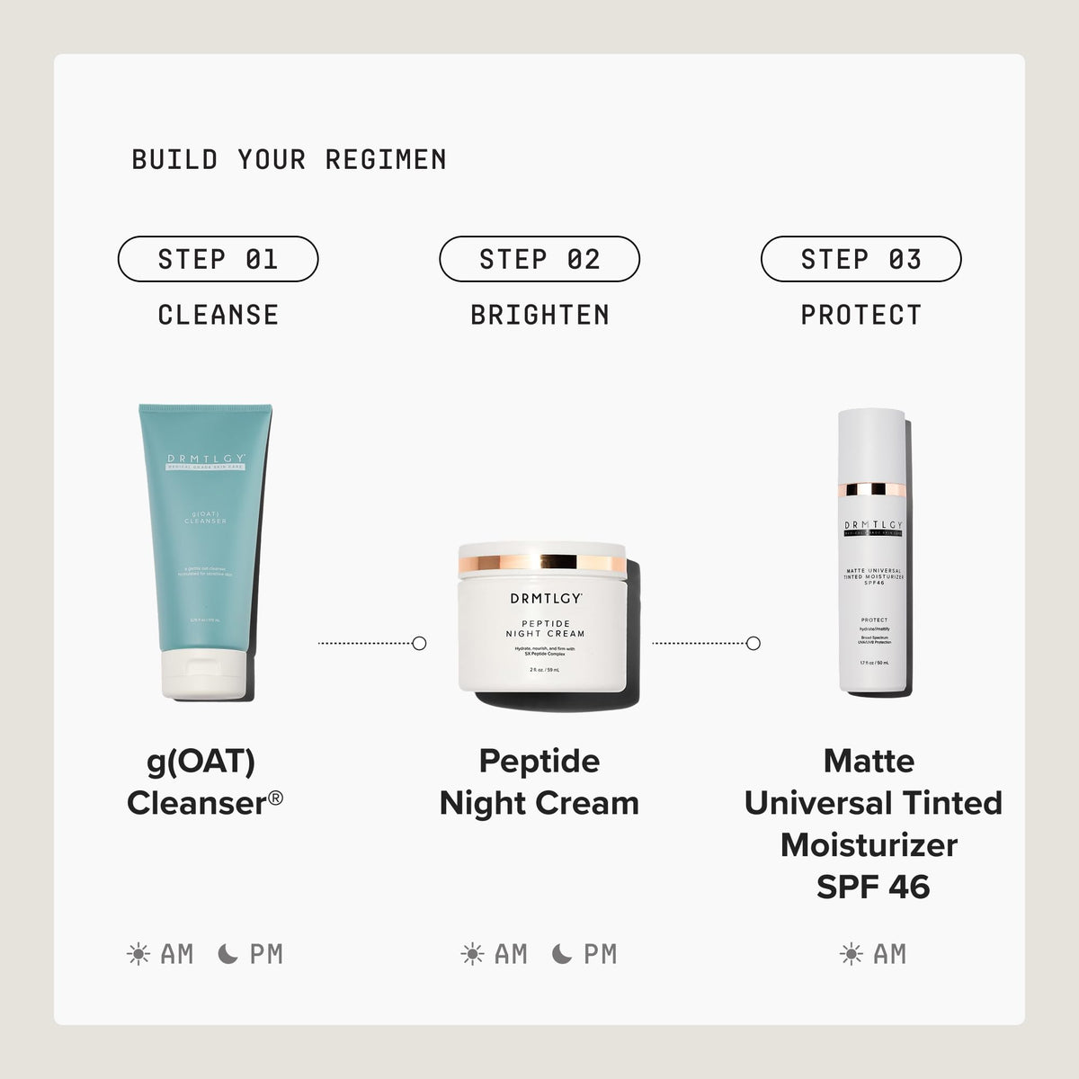 DRMTLGY in makeup bag showing portability and daily routine convenience