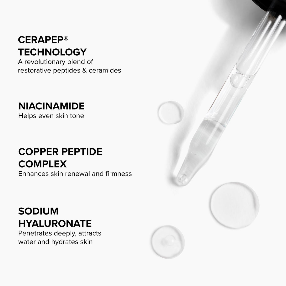 DRMTLGY product label with ingredient highlights for clarity