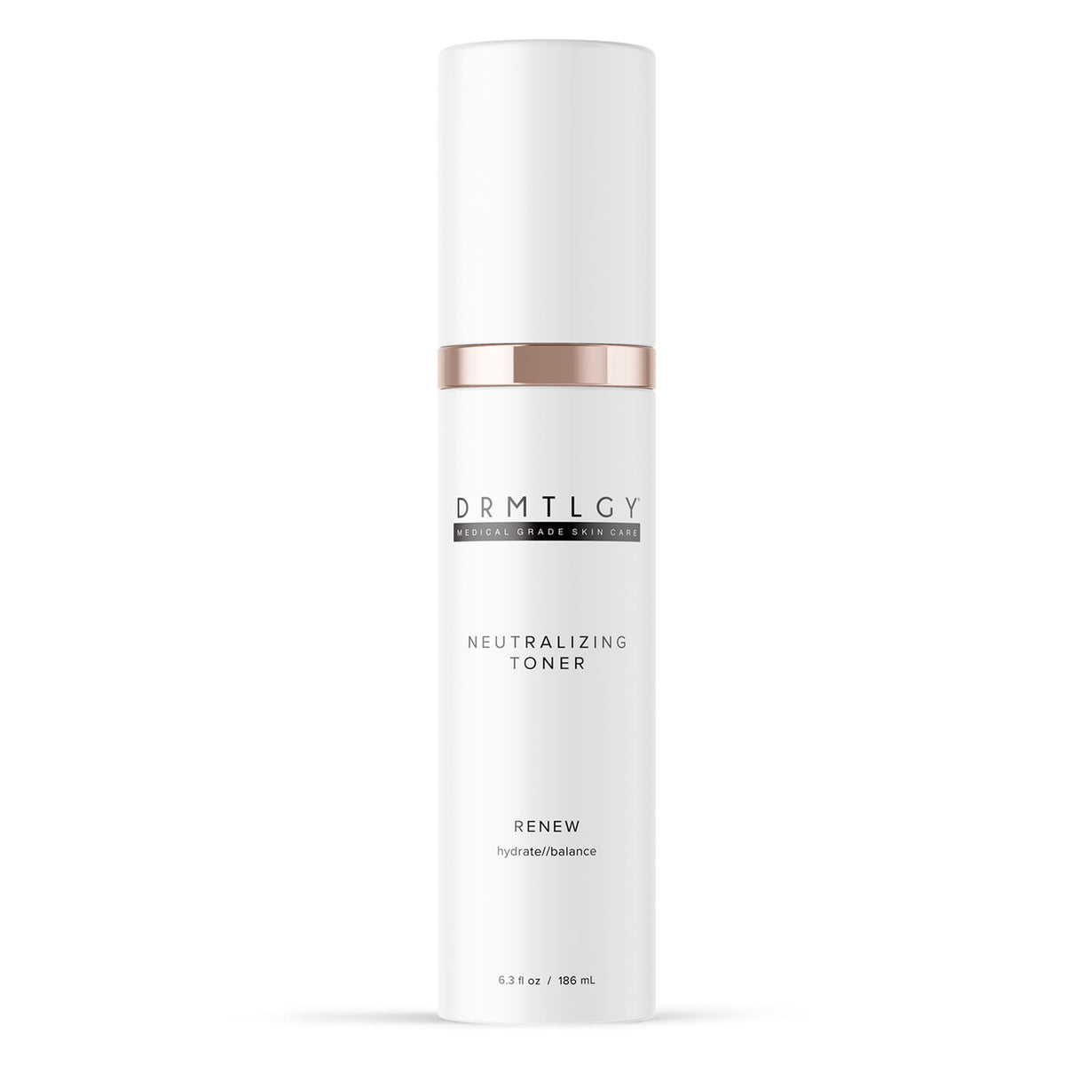 DRMTLGY bottle front packaging showing clean label and calming design benefits