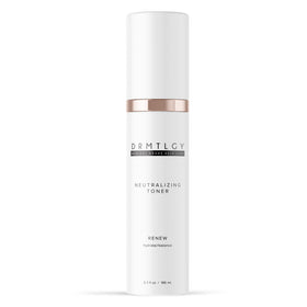 DRMTLGY bottle front packaging showing clean label and calming design benefits