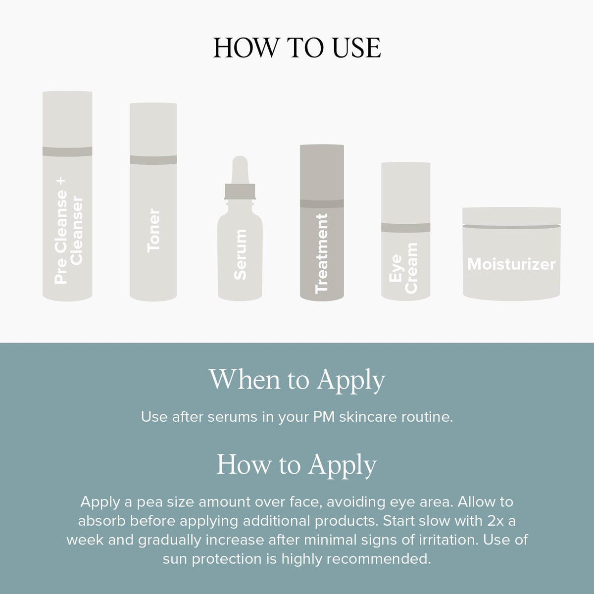 DRMTLGY bottle on bathroom counter illustrating nightly routine convenience