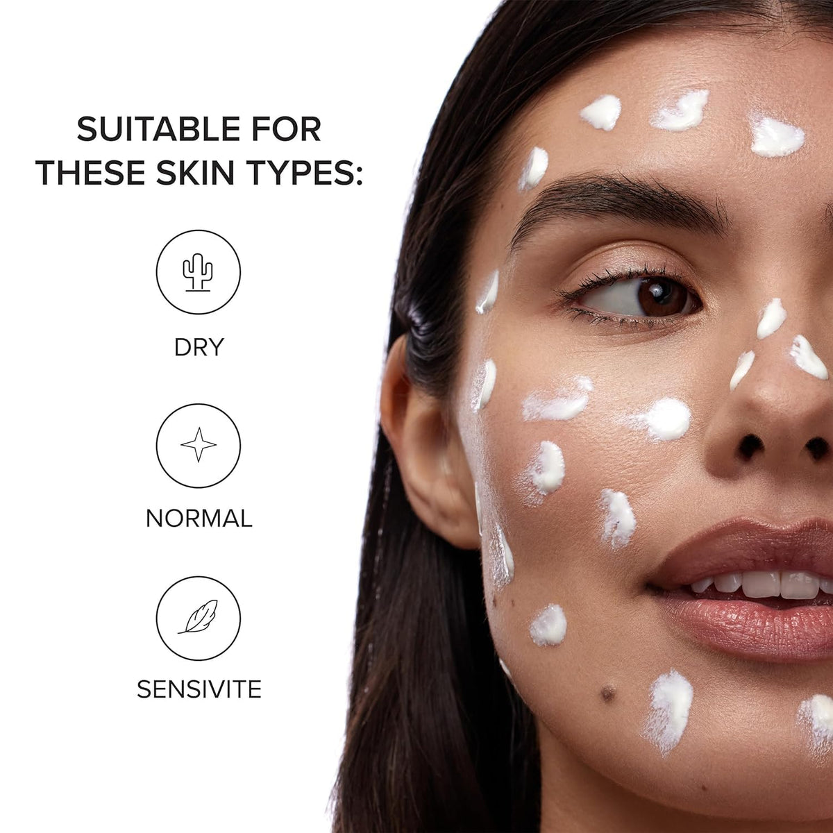 DRMTLGY close-up skin comparison highlighting improved texture