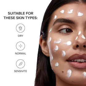 DRMTLGY close-up skin comparison highlighting improved texture