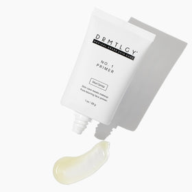 DRMTLGY primer applied on hand demonstrating smooth spreadability