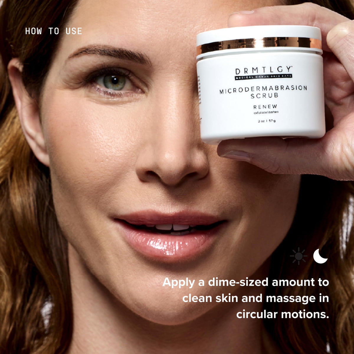 DRMTLGY product applied to hand demonstrating easy application and smoothing