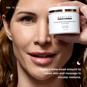 DRMTLGY product applied to hand demonstrating easy application and smoothing
