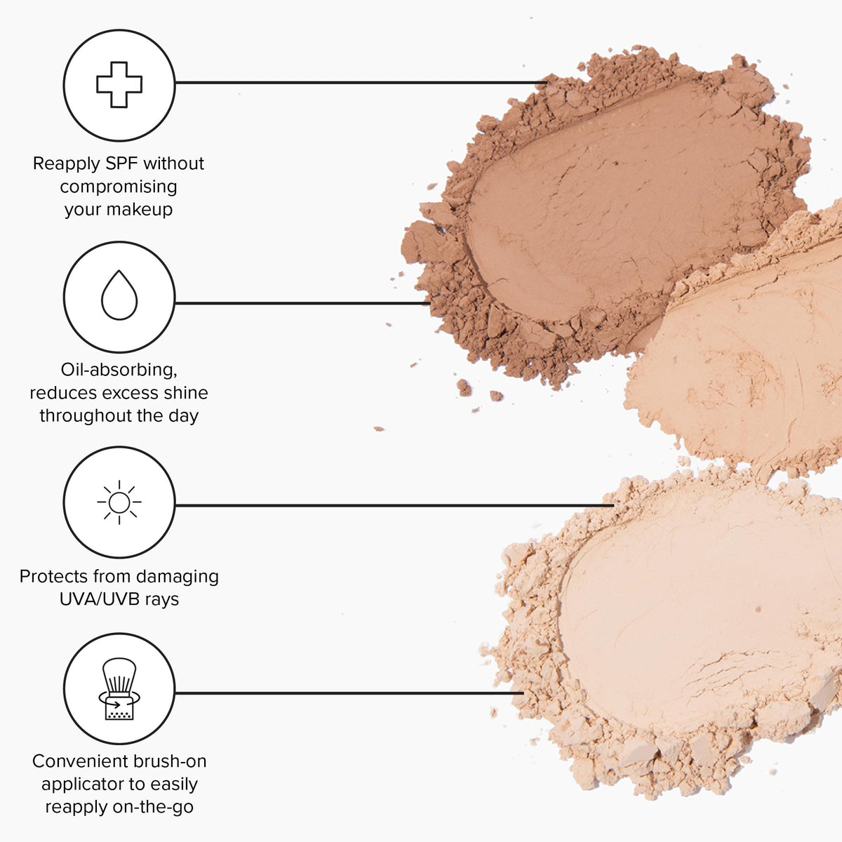 DRMTLGY swatch medium/tan on arm showing true tint and blendability
