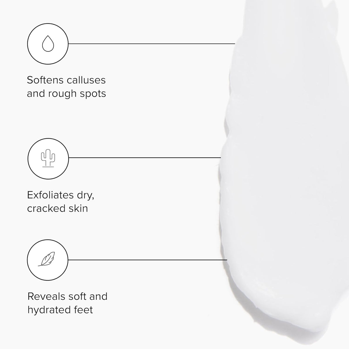DRMTLGY cream texture swirl highlighting fast-absorbing non-greasy feel