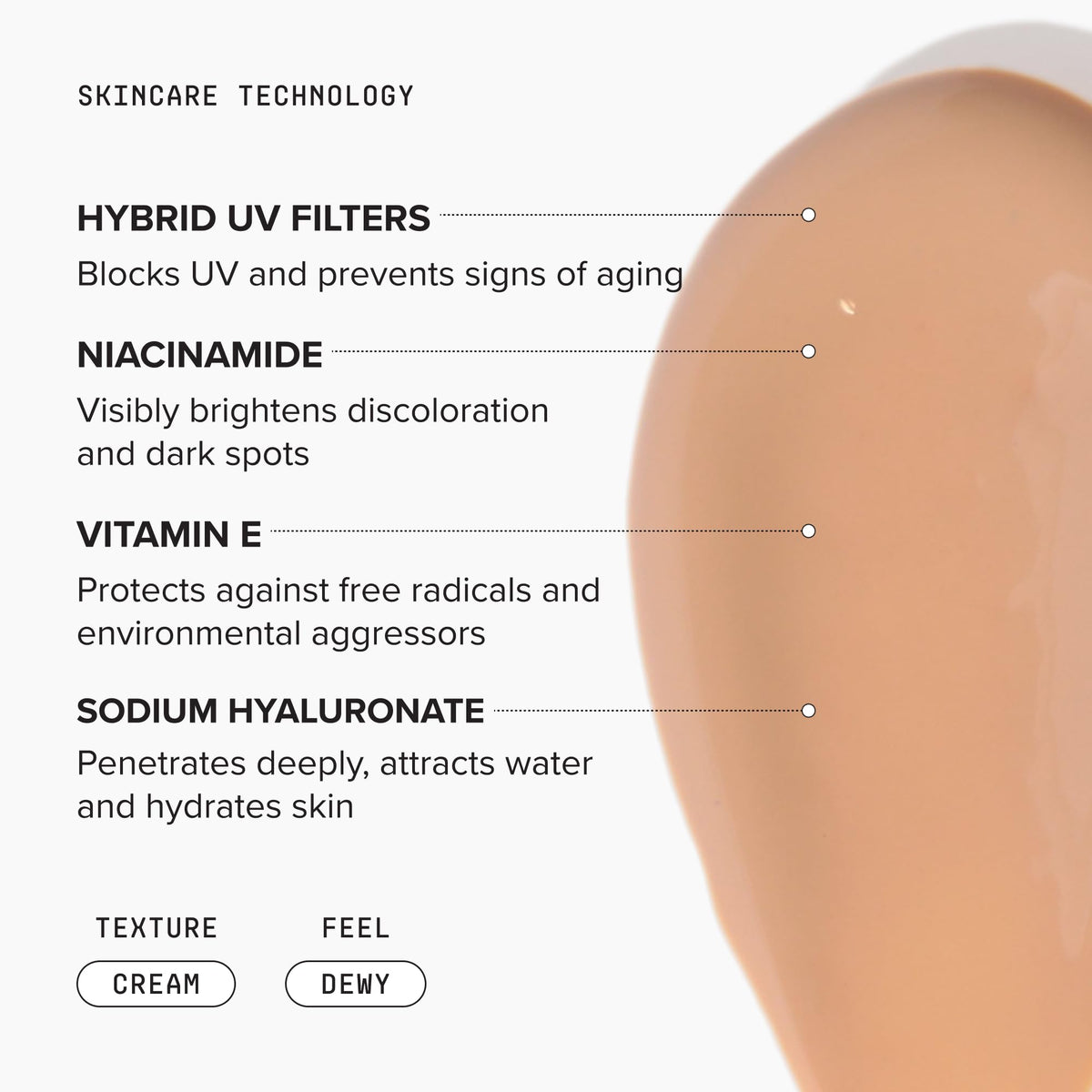 DRMTLGY applying tinted moisturizer with fingers for quick routine