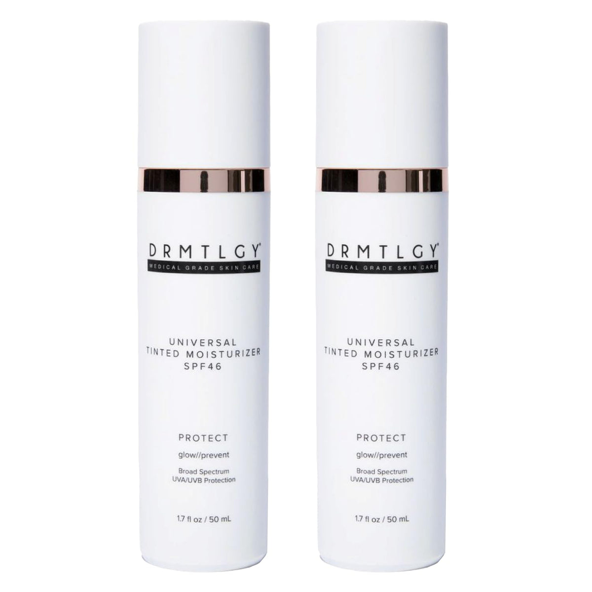 DRMTLGY front packaging showing two tubes and product benefit
