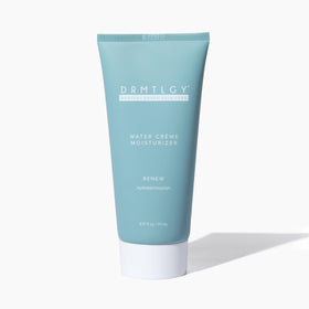 DRMTLGY jar front view showing clean packaging and daily moisturizer benefits