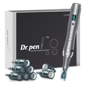 Dr.Pen M8 front view showing cordless pen and control dial for precise use
